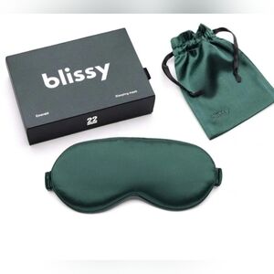 Blissy Silk Sleep Masks 100% Pure Muleberry Silk EMERALD BNWB